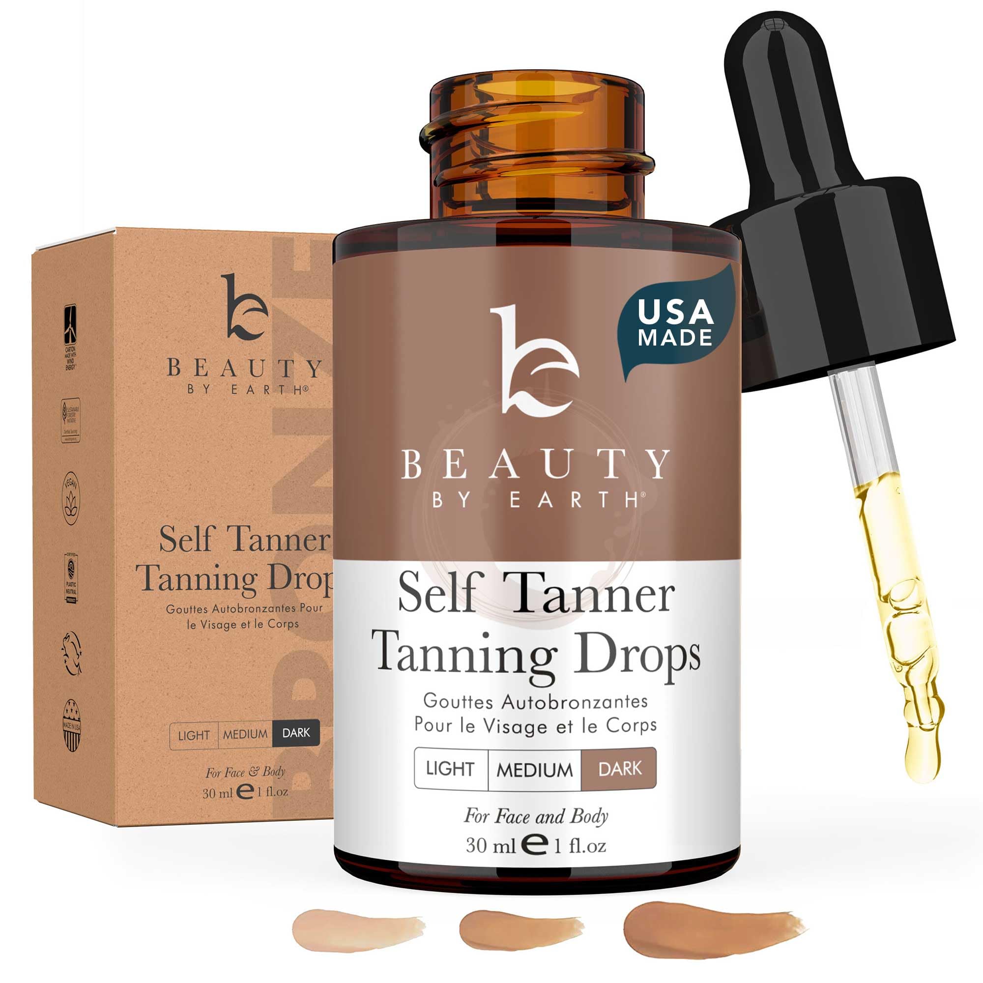 Foto 1 | Gotas Autobronceadoras Beauty By Earth Ultra Dark Para Rostro - Venta Internacional.