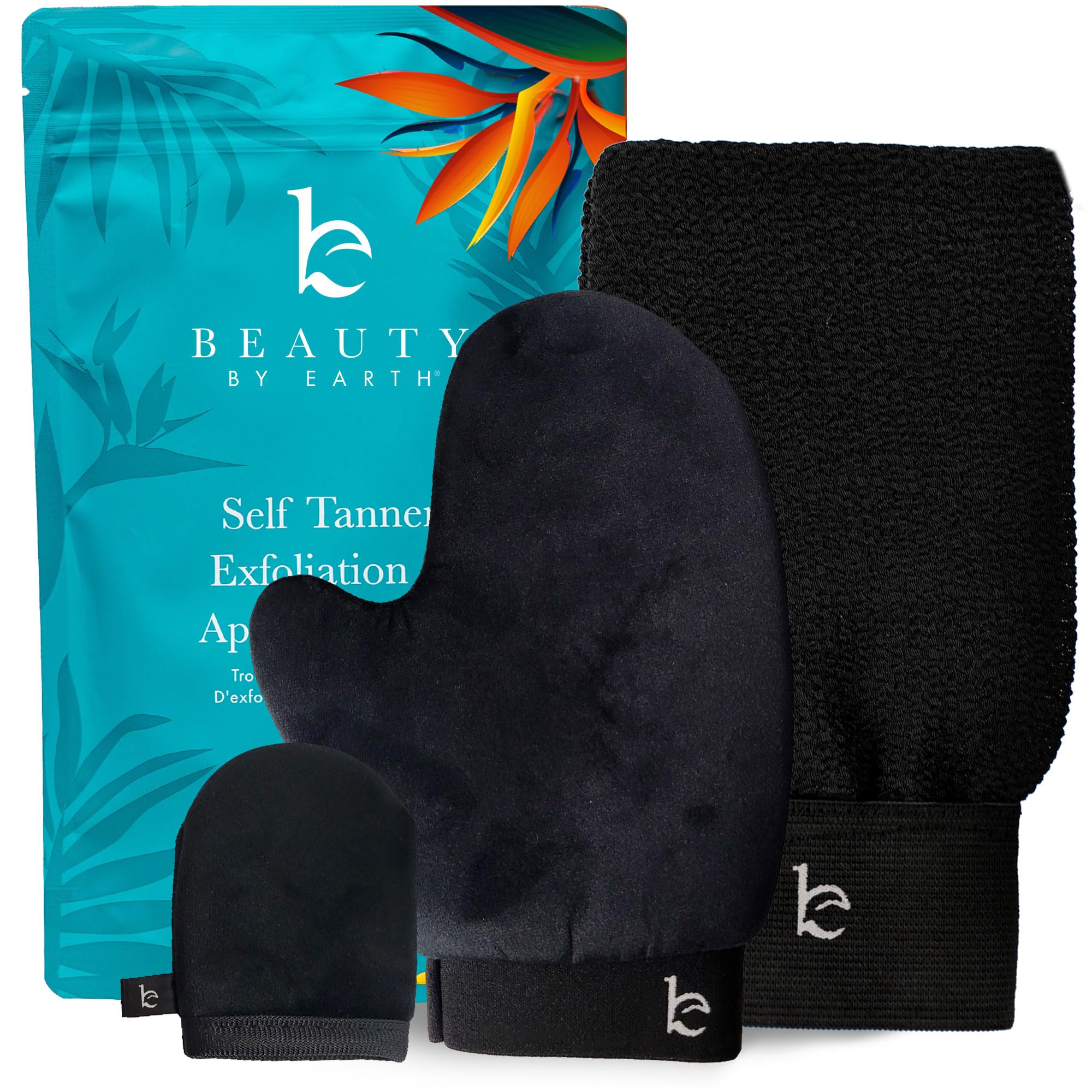 Foto 2 pulgar | Set De Guantes Bronceadores Beauty By Earth Self Tanner Con Exfoliante - Venta Internacional.