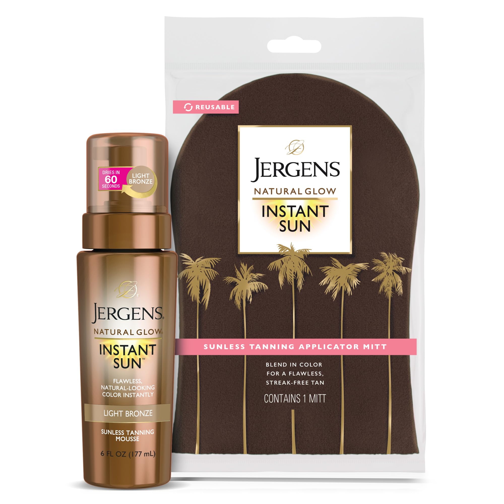 Paquete Autobronceador Jergens Natural Glow Instant Sun - Venta Internacional.