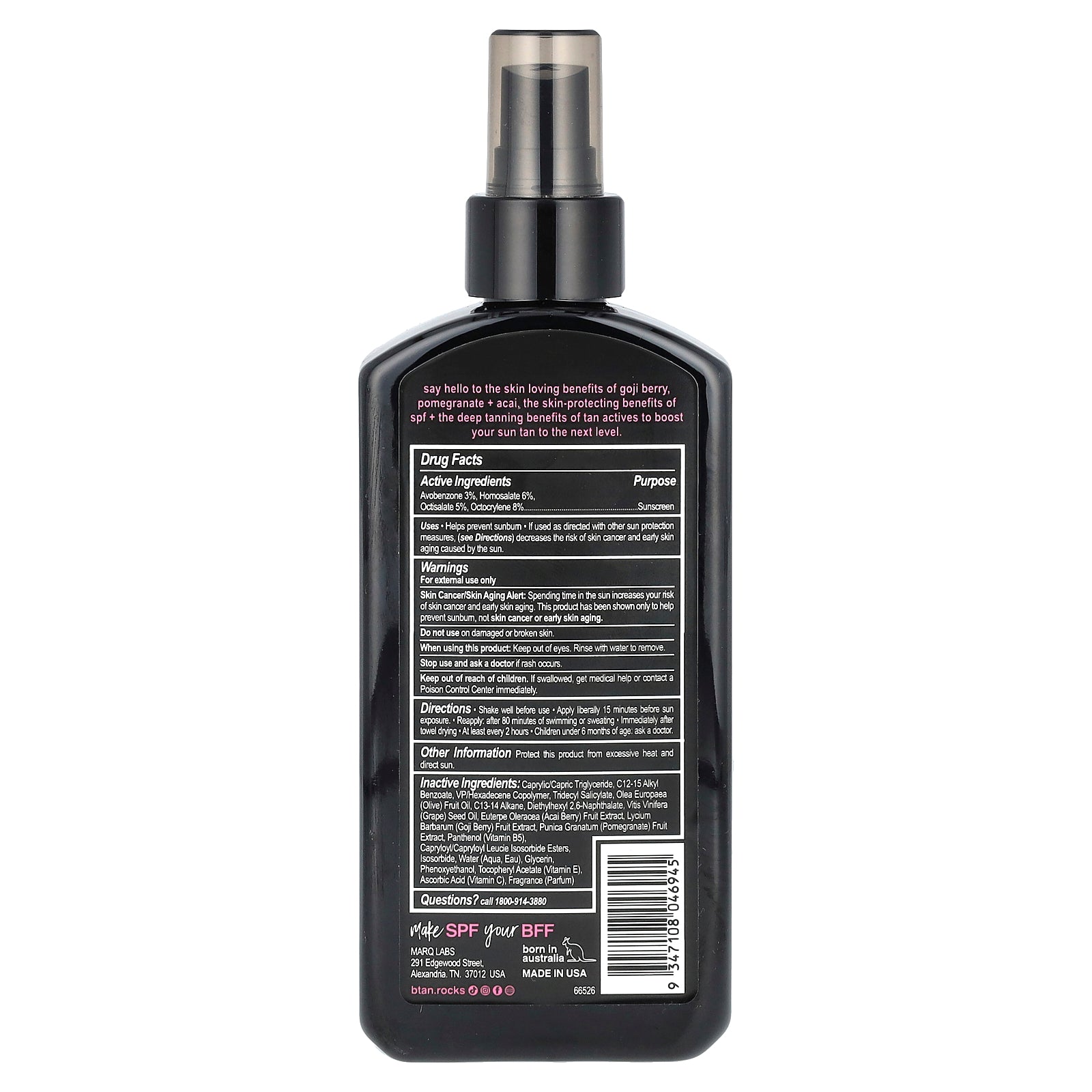 Foto 3 pulgar | Spray De Protección Solar B.tan Hello Sunshine! Spf 7 236 Ml - Venta Internacional.