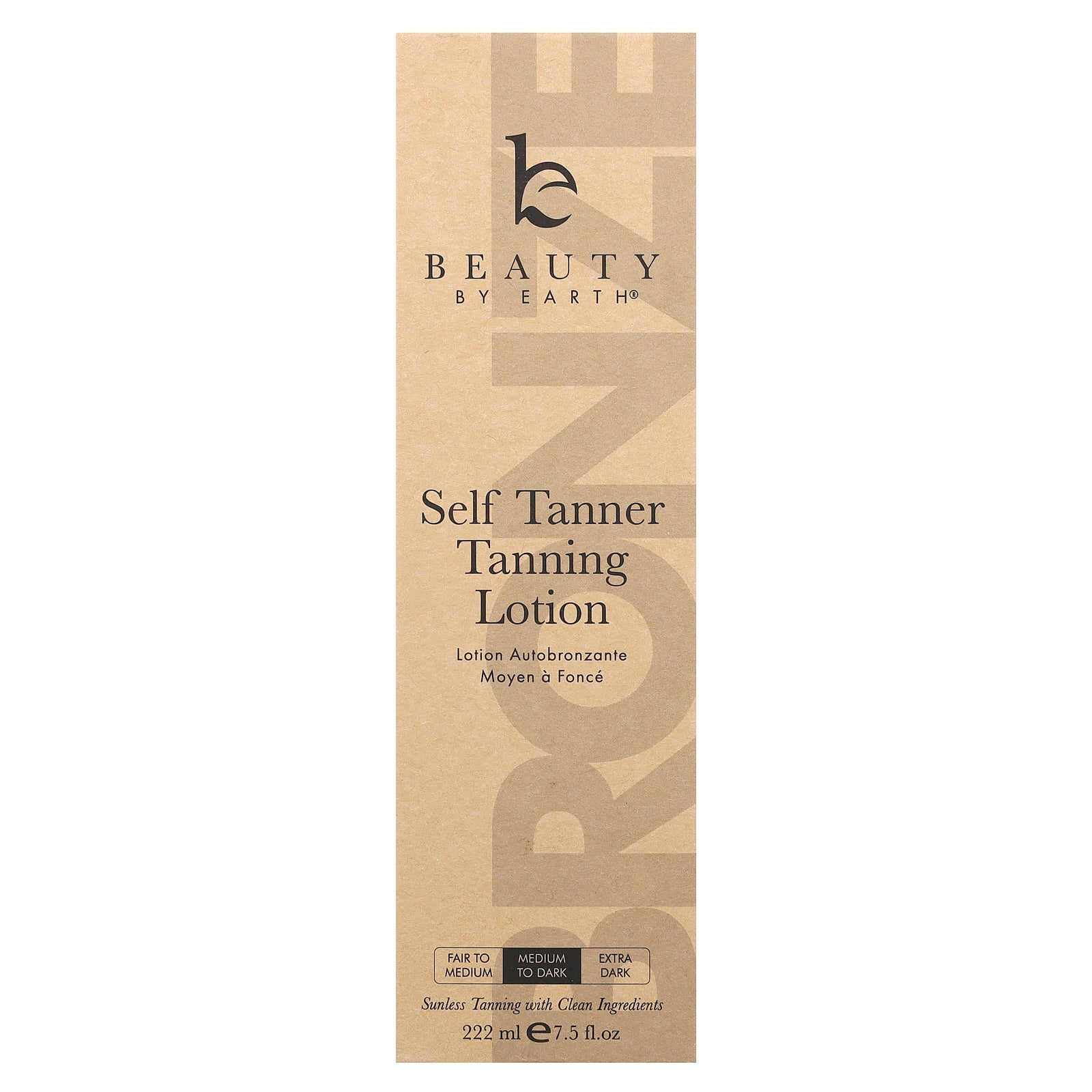 Foto 2 | Loción Autobronceadora Beauty By Earth Medium To Dark - Venta Internacional.