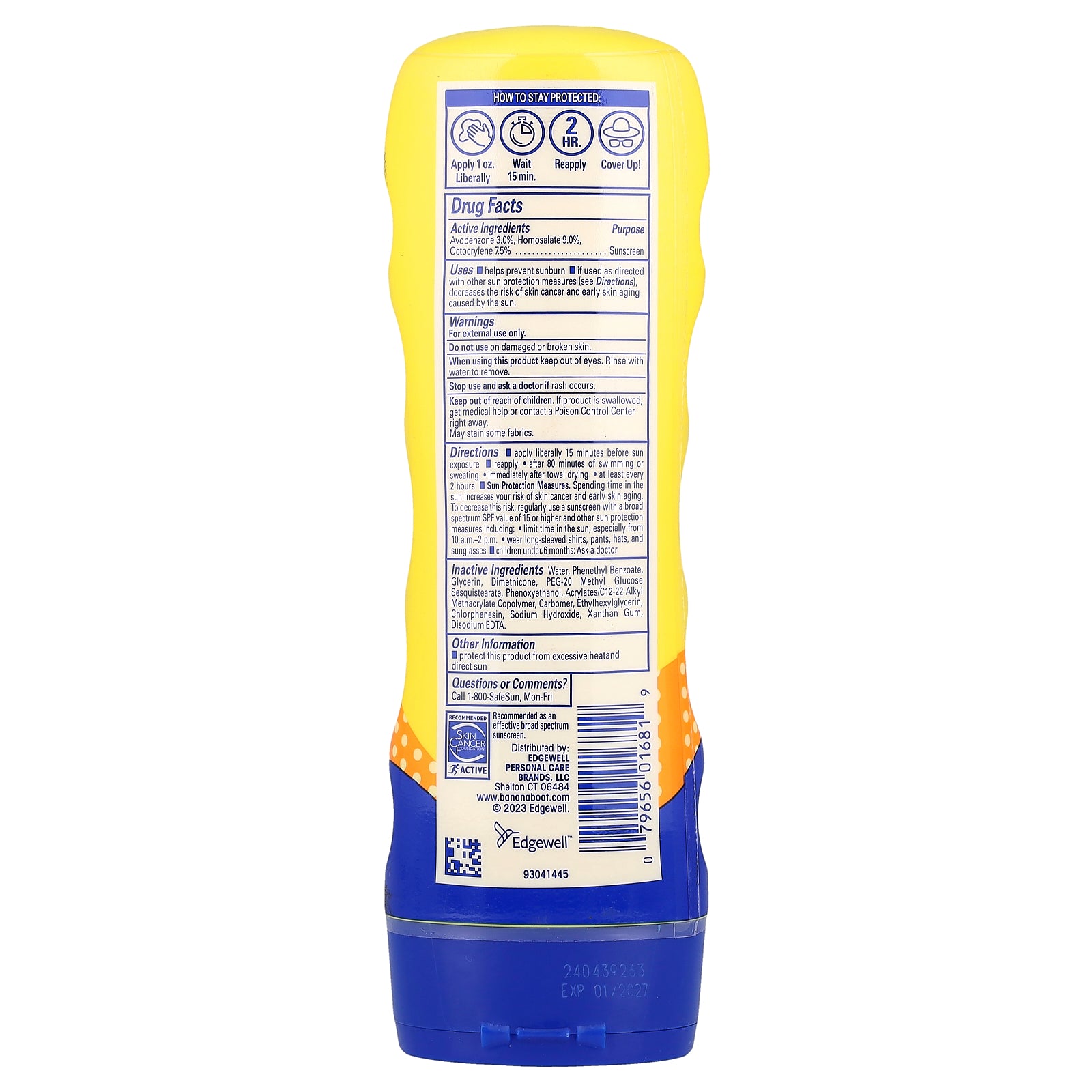 Foto 3 pulgar | Loción De Protección Solar Banana Boat Kids Sport Spf 50+ 177 Ml - Venta Internacional.