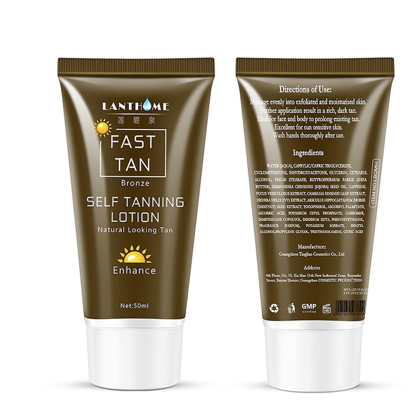 Crema Bronceadora Corporal Huoguo Nutre La Piel Sin Sol 100 Ml - Venta Internacional.