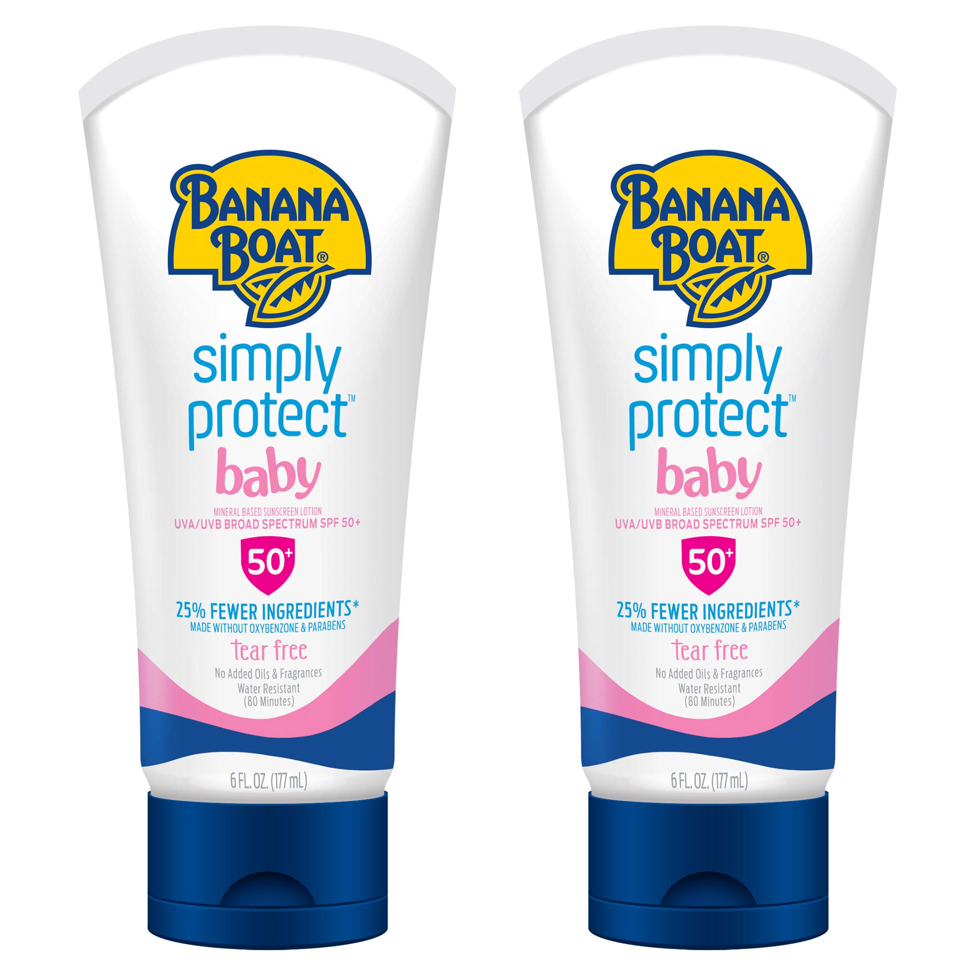 Loción De Protección Solar Banana Boat 100% Mineral Spf 50 Baby 177 Ml - Venta Internacional.