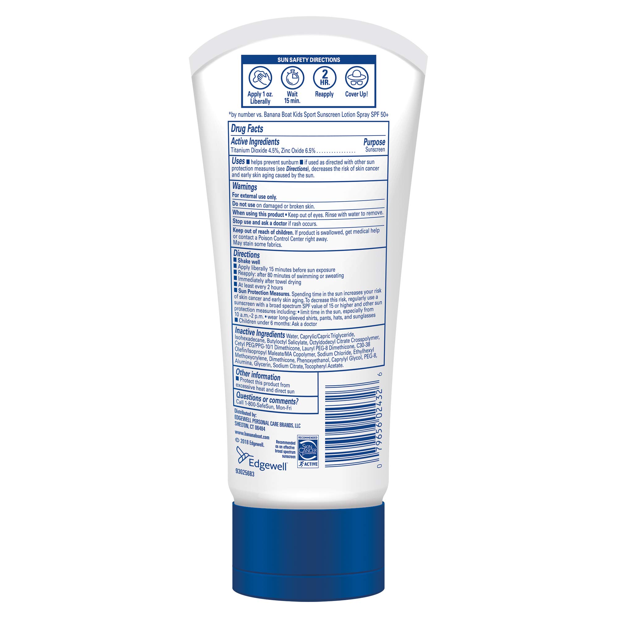 Foto 3 pulgar | Loción De Protección Solar Banana Boat 100% Mineral Spf 50 Baby 177 Ml - Venta Internacional.
