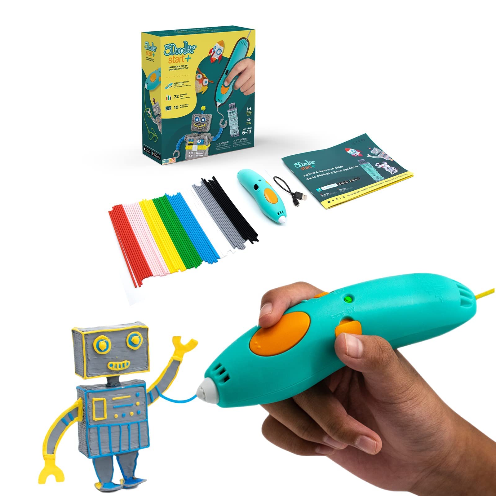 Foto 1 | Lápiz 3d 3doodler Start+ Essentials (2024) Para Niños Mayores De 6 Años - Venta Internacional.