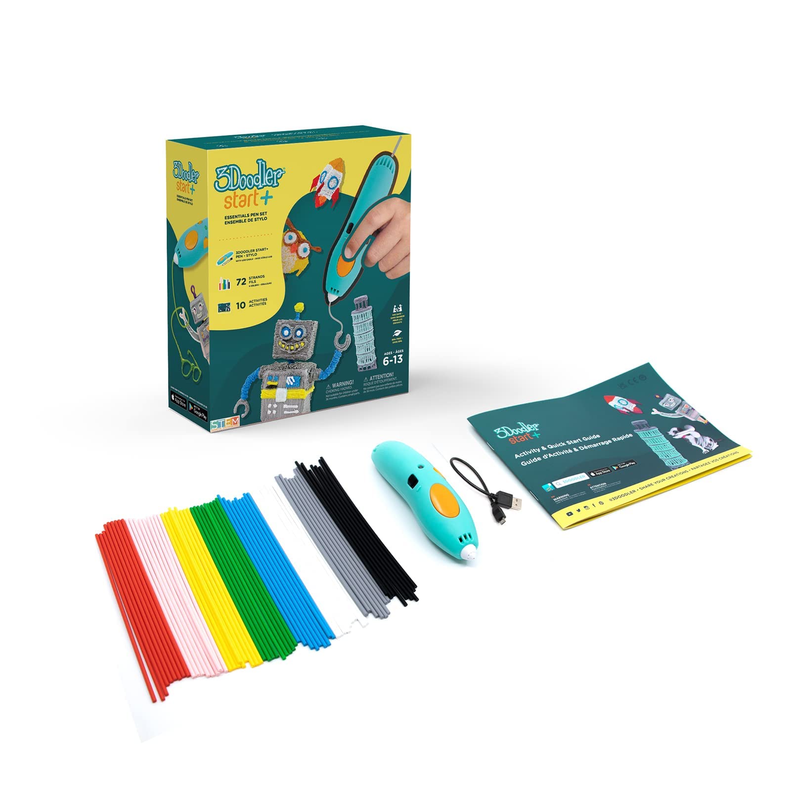 Foto 2 | Lápiz 3d 3doodler Start+ Essentials (2024) Para Niños Mayores De 6 Años - Venta Internacional.
