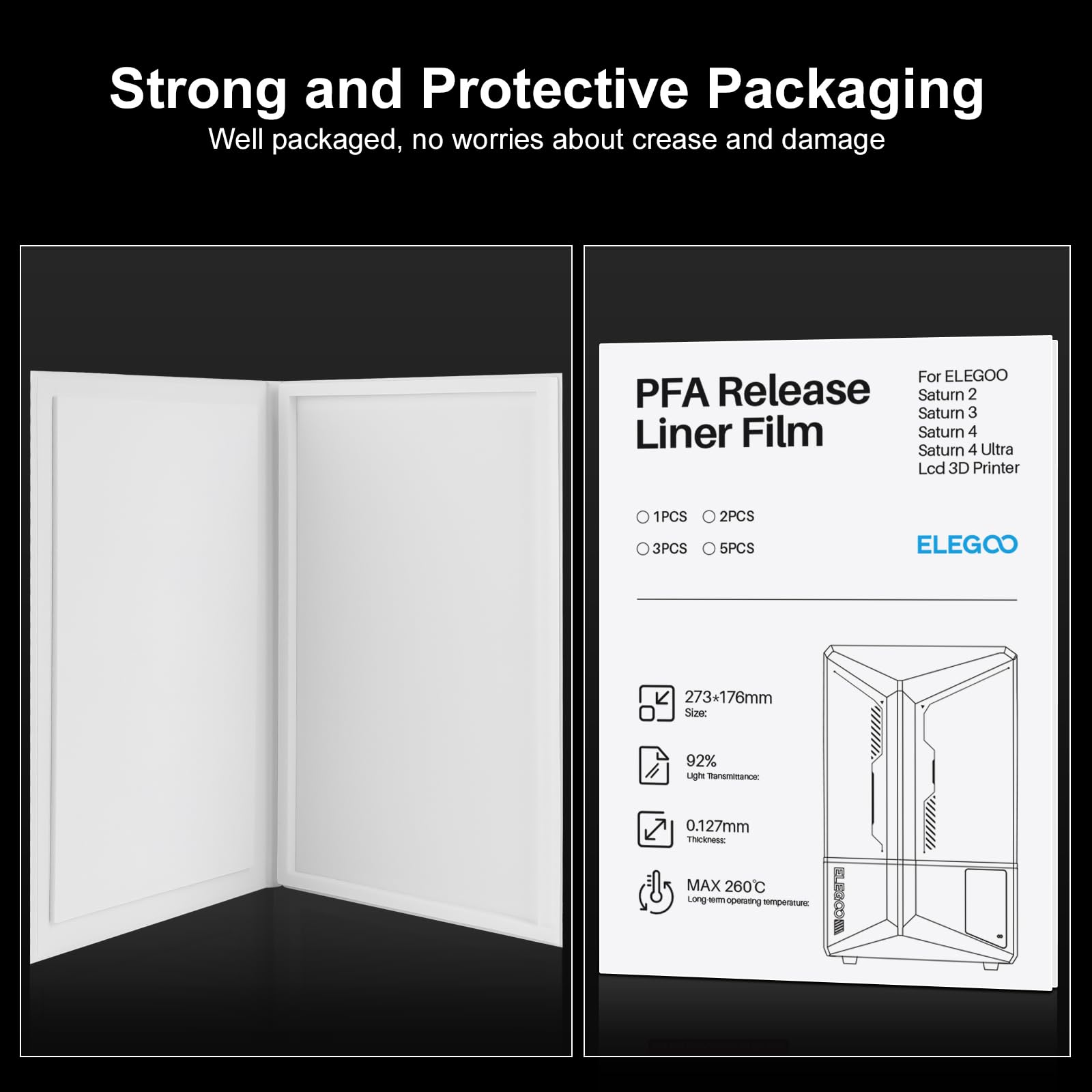 Foto 7 pulgar | Release Liner Film Elegoo Pfa 2.0 Para Saturn 4/4 Ultra/3/2 - Venta Internacional.