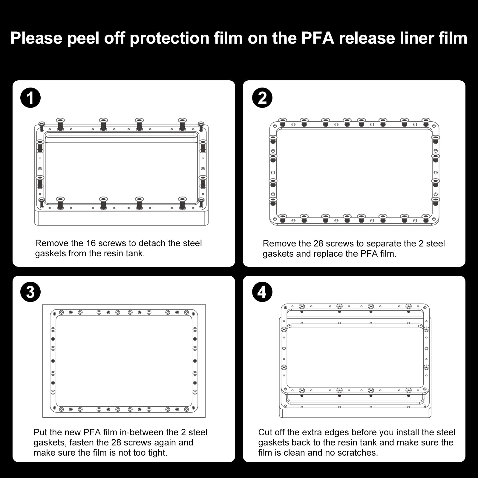 Foto 8 pulgar | Release Liner Film Elegoo Pfa 2.0 Para Saturn 4/4 Ultra/3/2 - Venta Internacional.