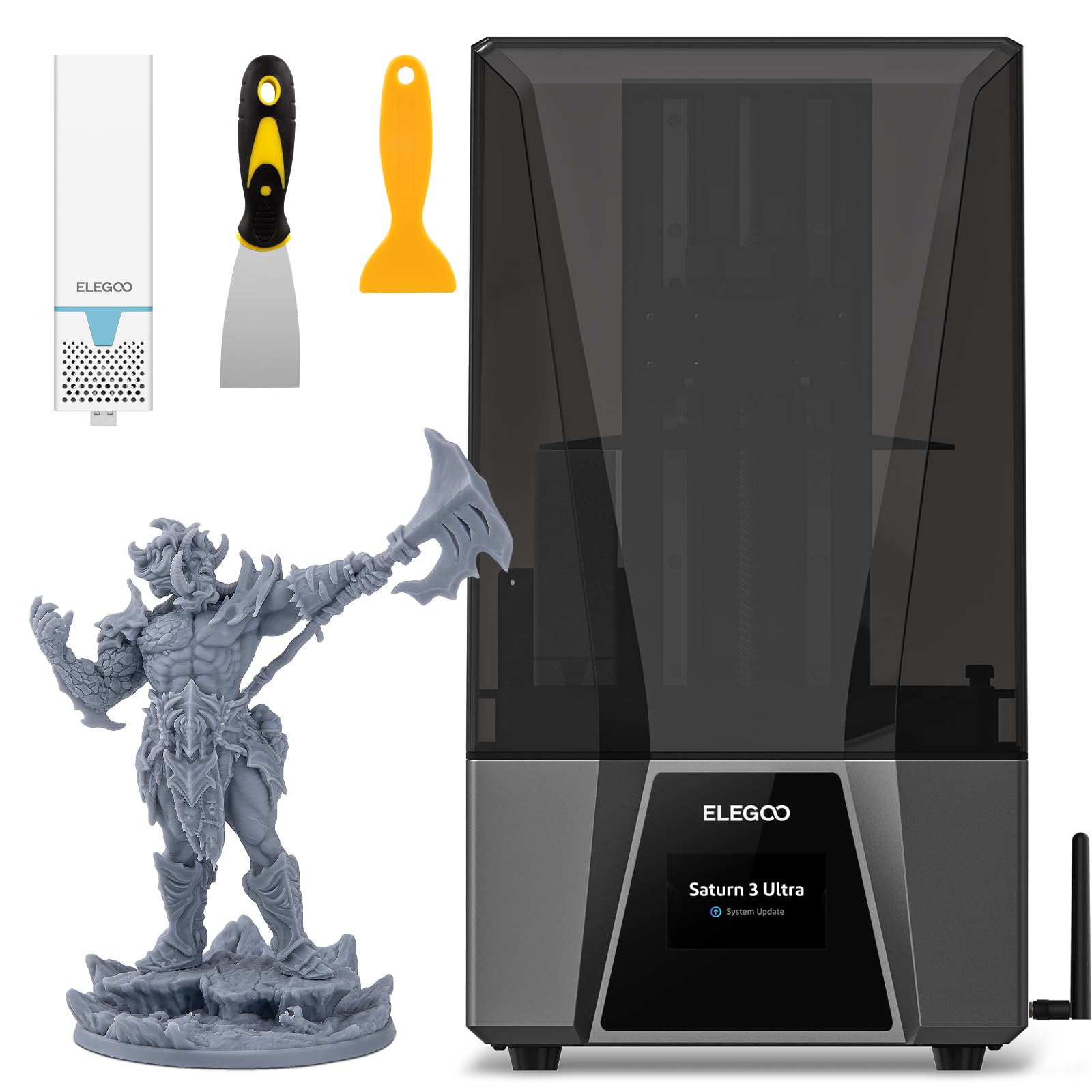 Impresora 3d Elegoo Saturn 3 Ultra 12k Msla Wifi 219x123x260 Mm - Venta Internacional.