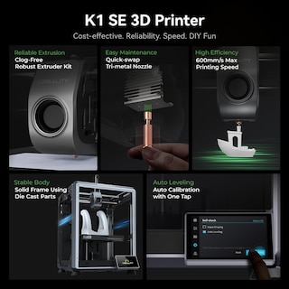 Foto 2 | Impresora 3d Creality K1 Se 2024 600 Mm/s Con Nivelación Automática - Venta Internacional.