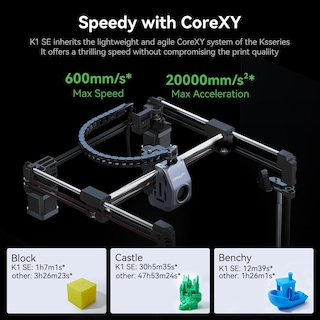 Foto 3 | Impresora 3d Creality K1 Se 2024 600 Mm/s Con Nivelación Automática - Venta Internacional.