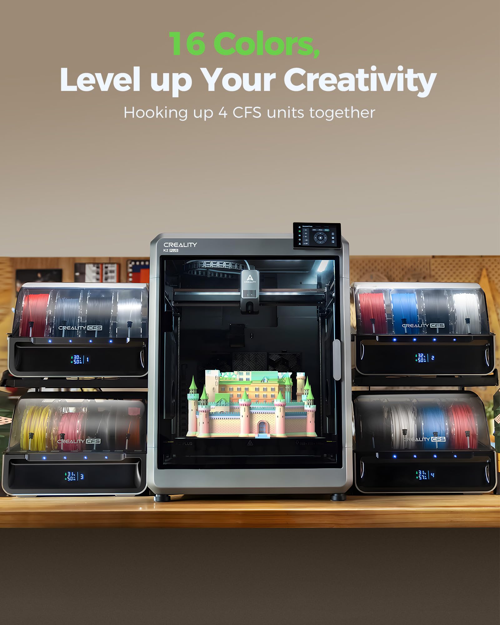 Foto 4 pulgar | Sistema De Filamento De Impresora 3d Creality Cfs Para K2 Plus - Venta Internacional.