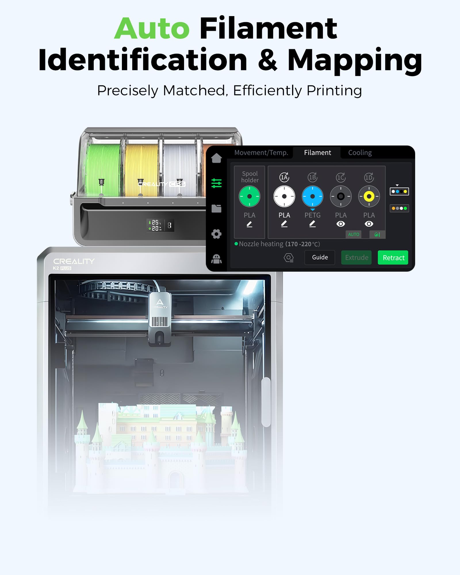 Foto 4 | Sistema De Filamento De Impresora 3d Creality Cfs Para K2 Plus - Venta Internacional.