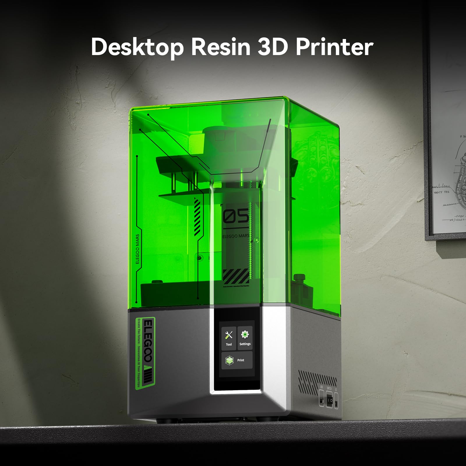 Foto 6 | Impresora 3d Elegoo Mars 5 Resin 4k Mono Lcd 5,65 X 3,53 X 5,91 Pulgadas - Venta Internacional.