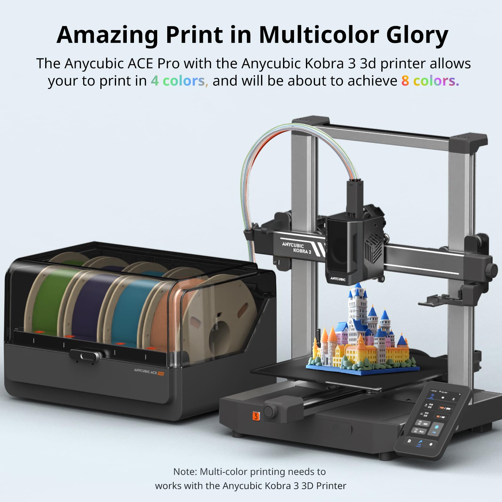Foto 3 pulgar | Impresora 3d Anycubic Ace Pro Multicolor Con Sistema De Filamento - Venta Internacional.
