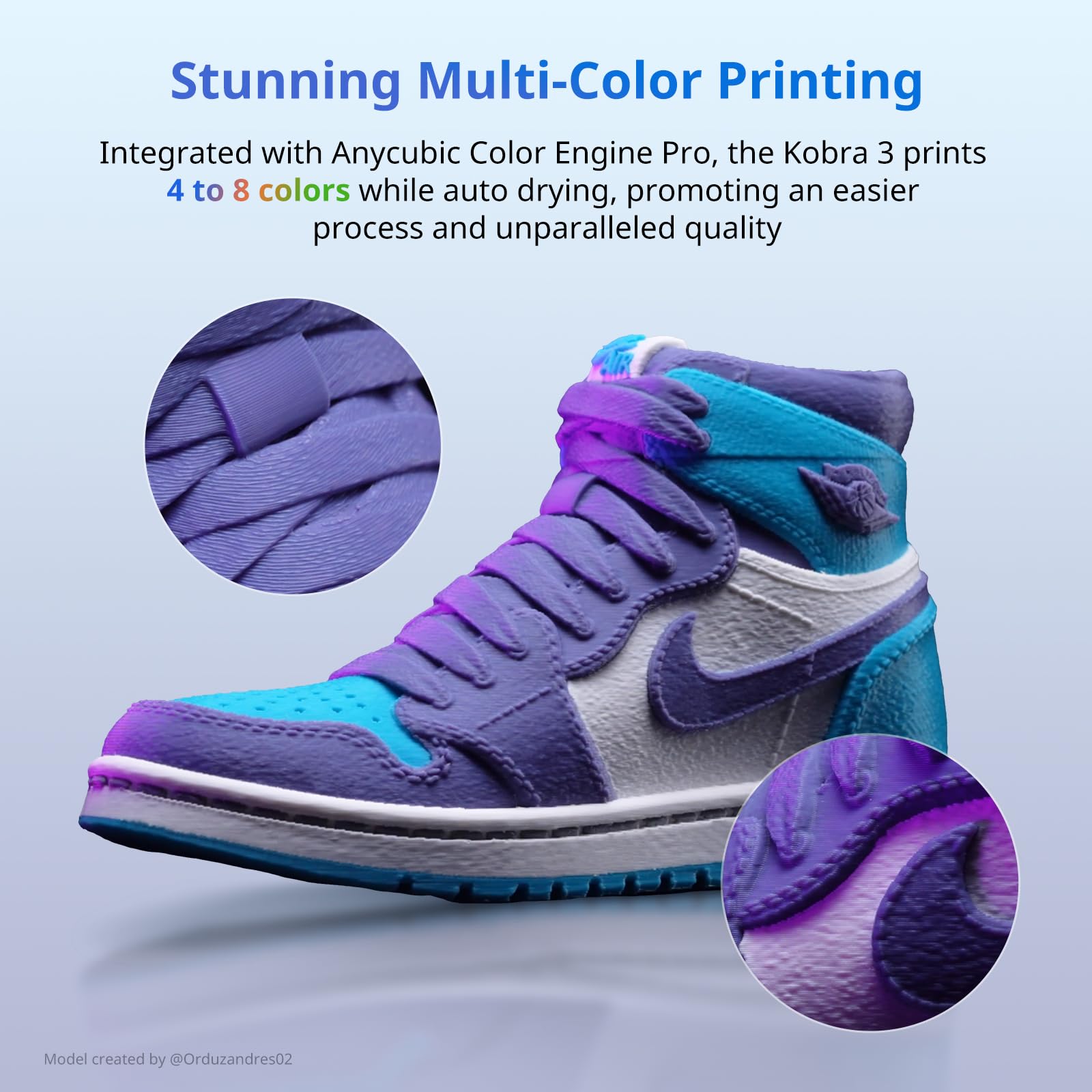 Foto 2 | Impresora 3d Anycubic Kobra 3 Velocidad Máxima De Impresión De 600 Mm/s Ace Pro - Venta Internacional.