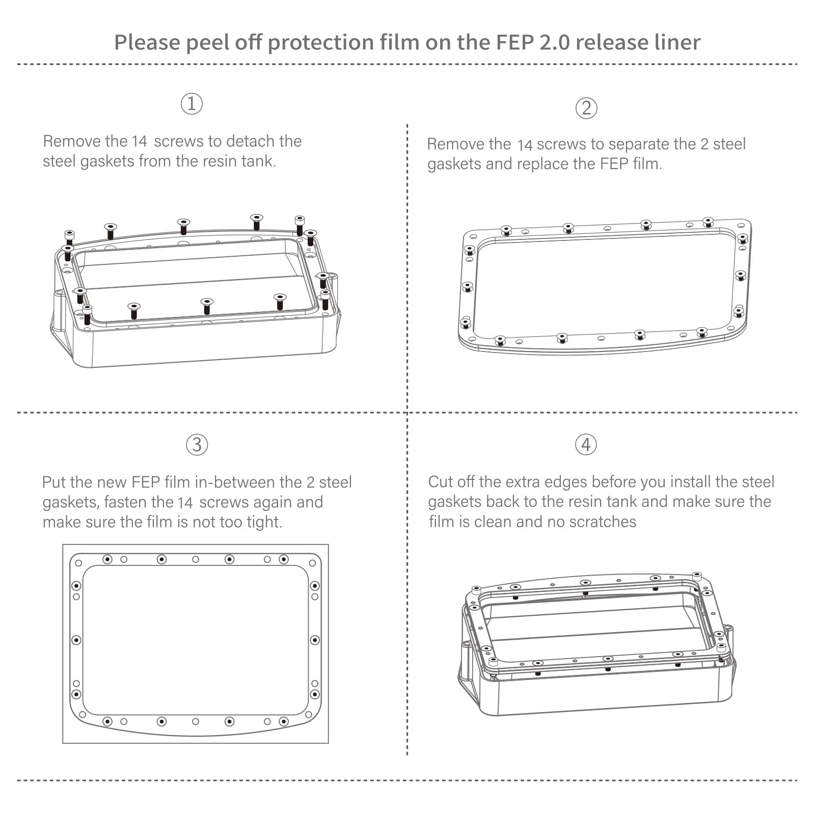 Foto 5 pulgar | Release Liner Film Elegoo Pfa 146x195 Mm Para Mars 3/mars 3 Pro - Venta Internacional.