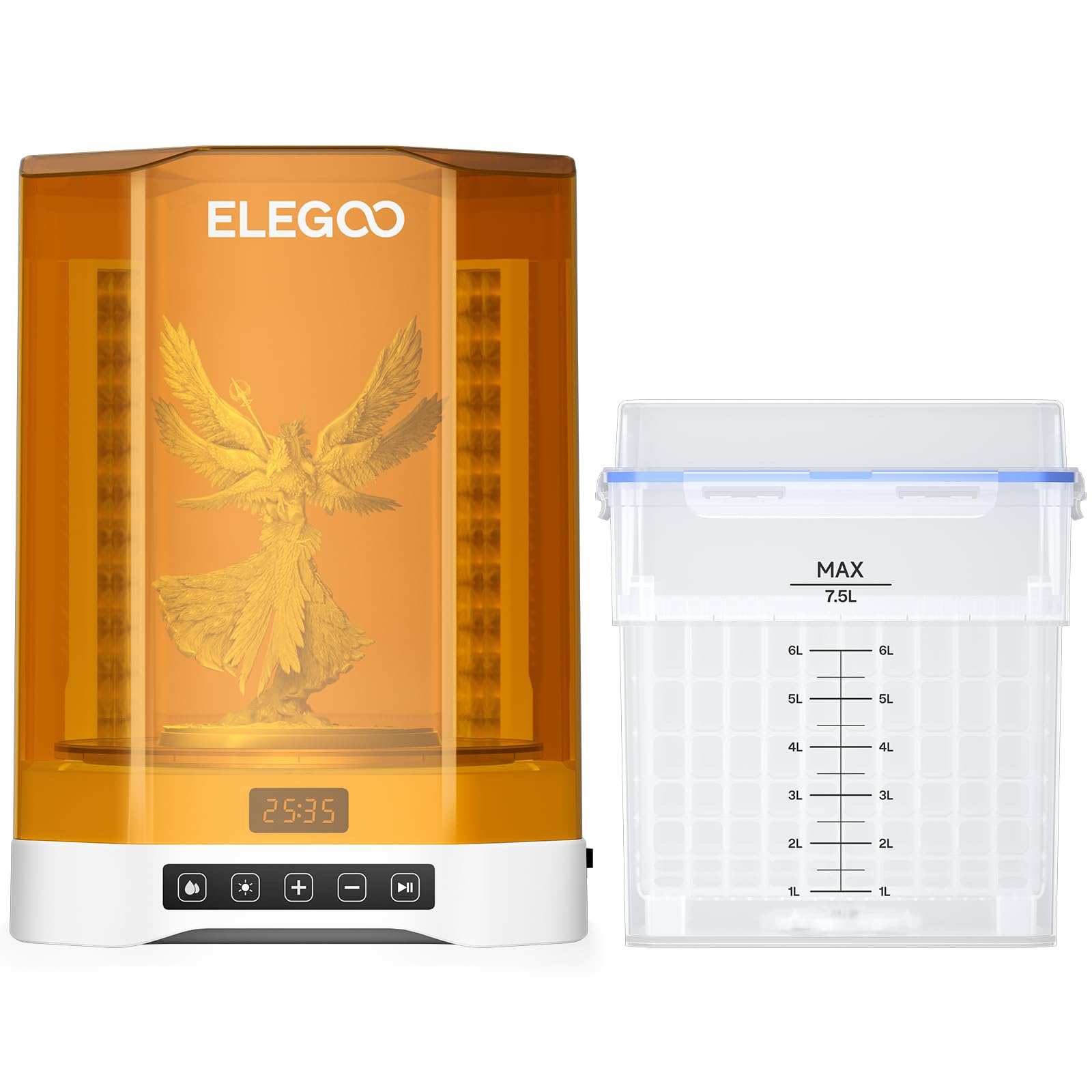Foto 2 pulgar | Estación De Lavado Y Curado Elegoo Mercury Plus V3.0 Con Capacidad De 7,5 Litros - Venta Internacional.