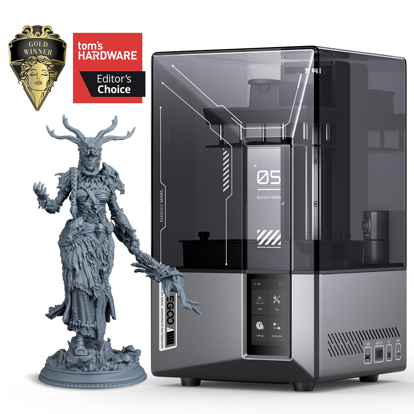 Foto 2 pulgar | Impresora 3d Elegoo Mars 5 Ultra Resin 9k Lcd De 7 Pulgadas, Wifi, Nivel Automático - Venta Internacional.