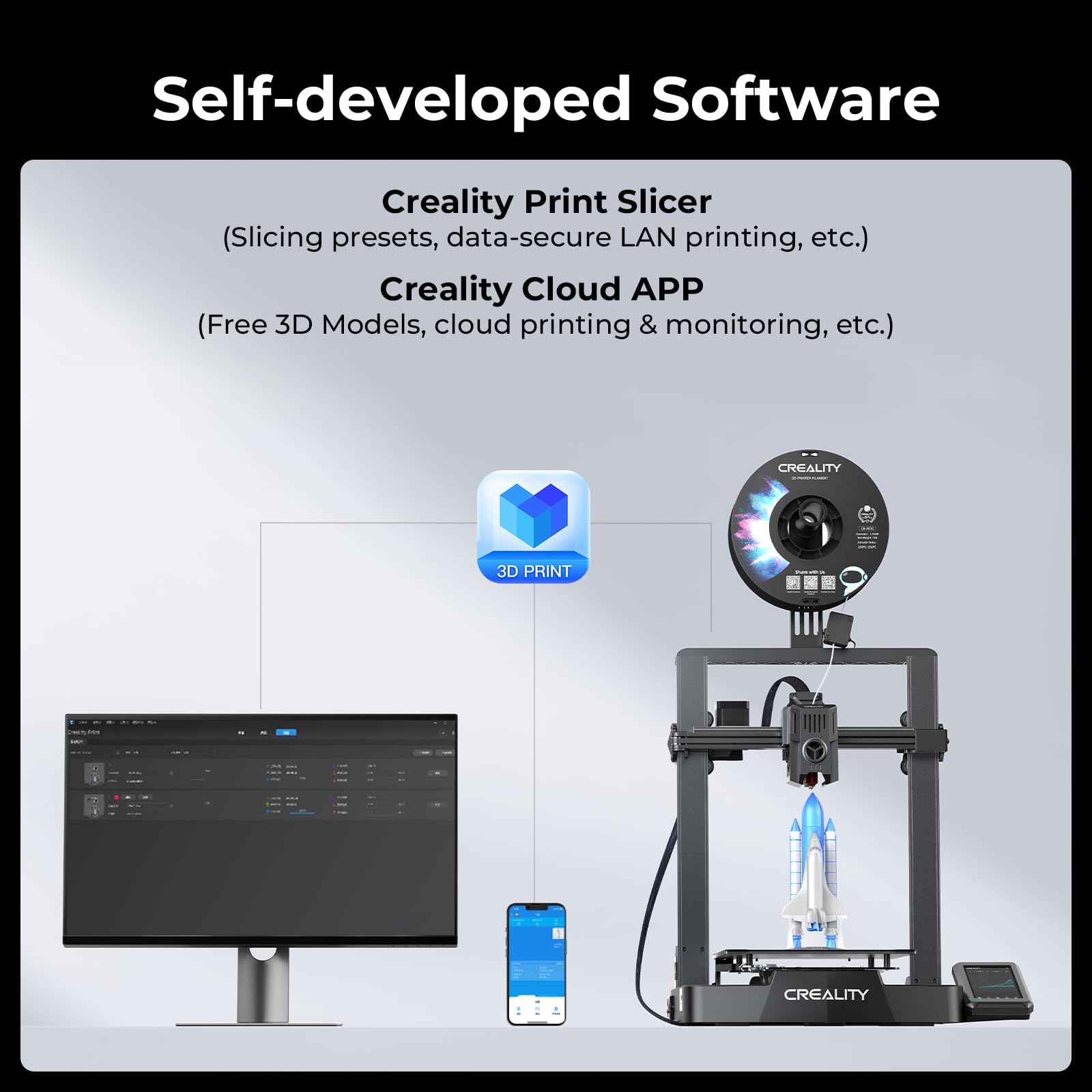 Foto 7 pulgar | Impresora 3d Creality Ender 3 V3 Ke Con Velocidad Mejorada De 500 Mm/s - Venta Internacional.