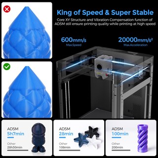 Foto 2 | Impresora 3d Flashforge Adventurer 5m Fdm De Alta Velocidad Con Nivelación Automática - Venta Internacional.
