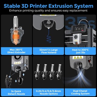 Foto 5 | Impresora 3d Flashforge Adventurer 5m Fdm De Alta Velocidad Con Nivelación Automática - Venta Internacional.