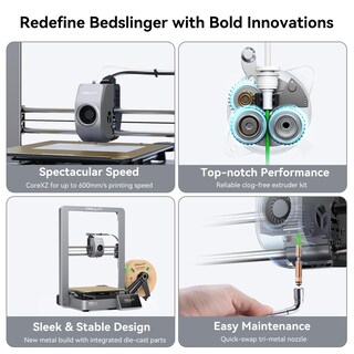 Foto 3 | Impresora 3d Creality Ender-3 V3 Con Nivelación Automática Ultrarrápida De 220 X 220 X 250 Mm - Venta Internacional.