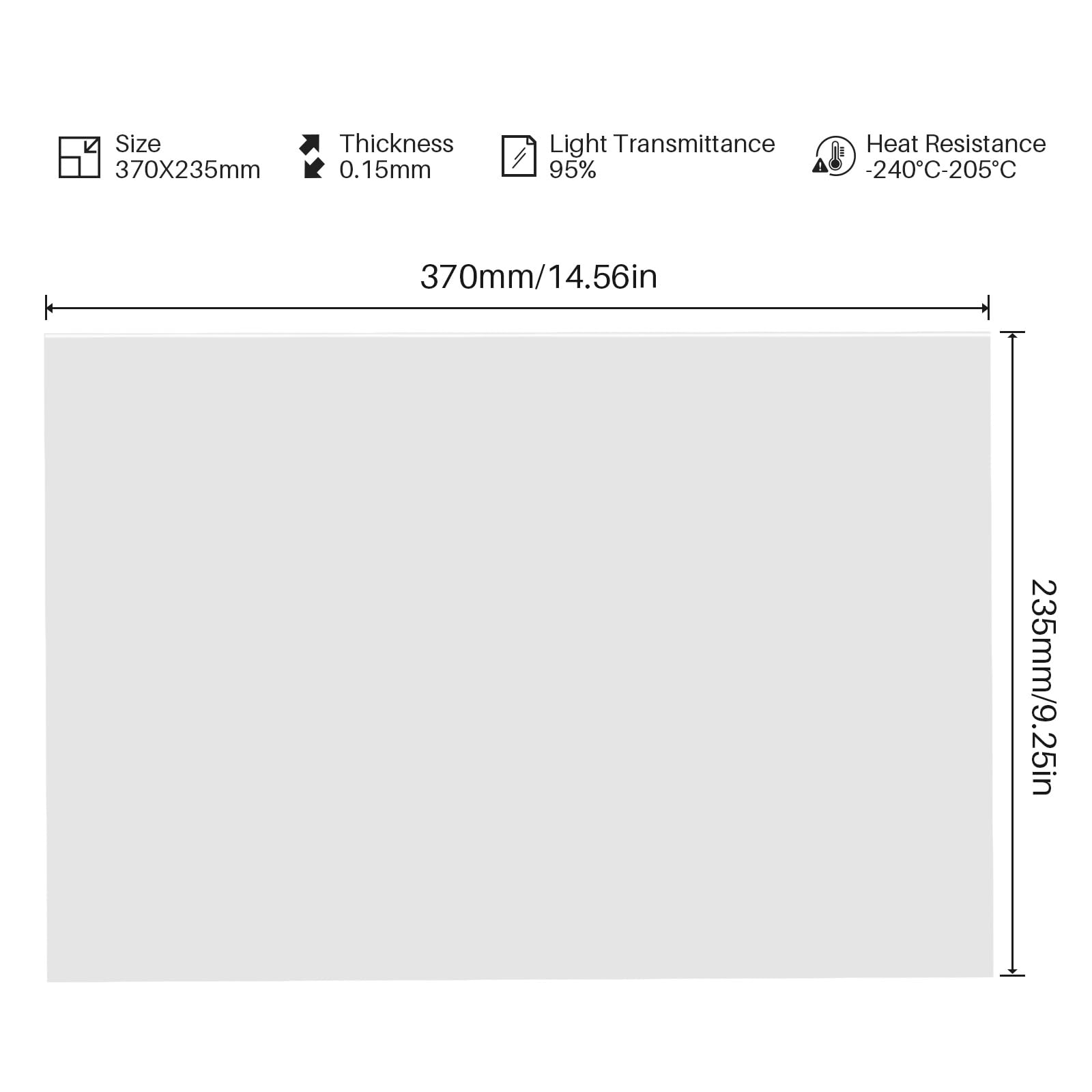Foto 4 | Pfa Release Liner Film Elegoo Para Impresora 3d De Resina Jupiter Se - Venta Internacional.