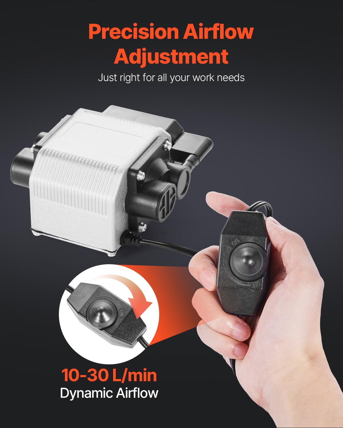 Foto 7 pulgar | Kit De Bomba De Asistencia Neumática Vevor Ajustable 30 L/min Para Grabado Láser - Venta Internacional.