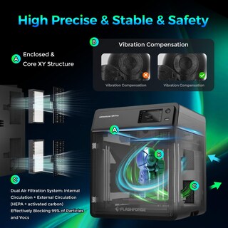 Foto 4 | Impresora 3d Flashforge Adventurer 5m Pro De Alta Velocidad Con Nivelación Automática - Venta Internacional.