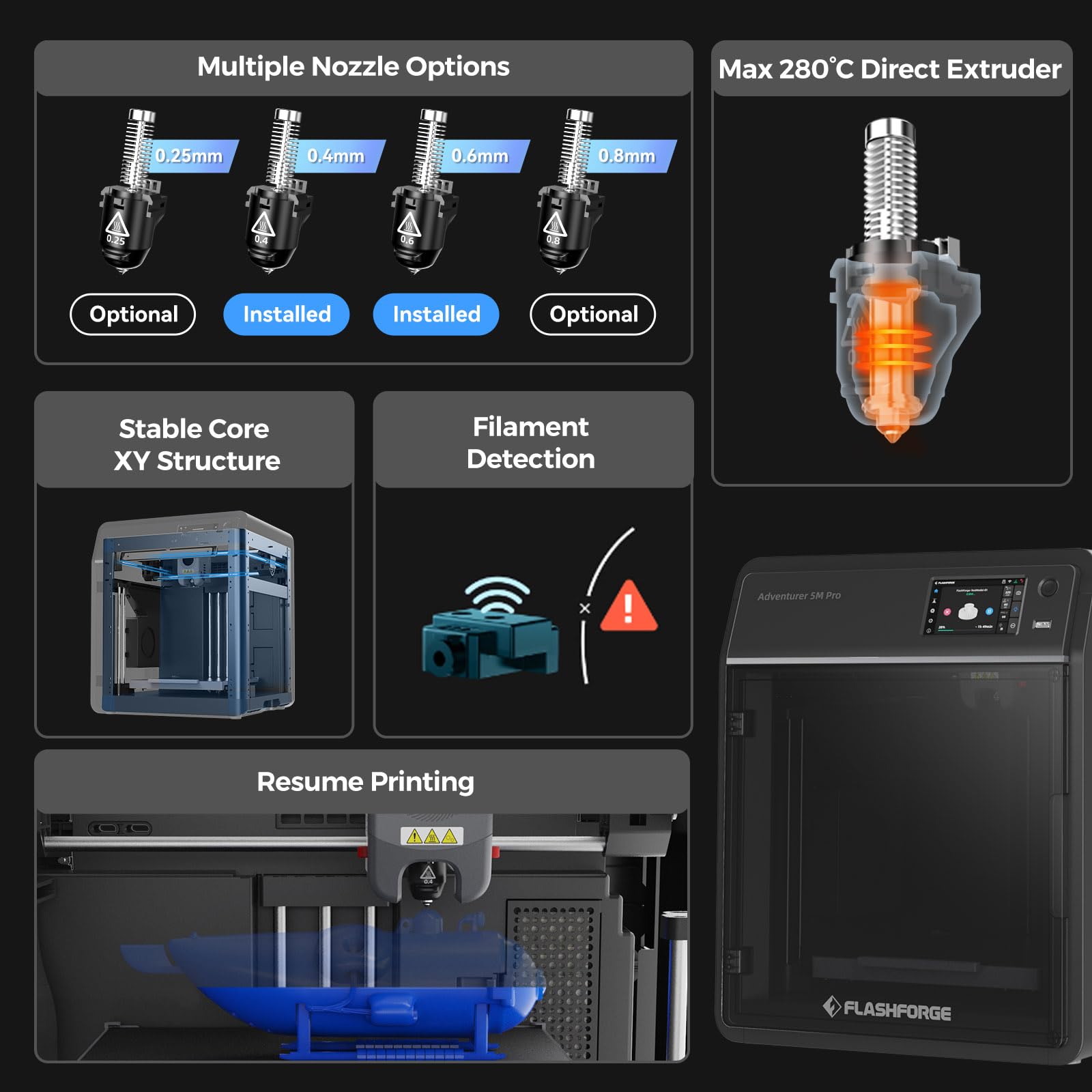 Foto 6 | Impresora 3d Flashforge Adventurer 5m Pro Con Nivelación Automática - Venta Internacional.