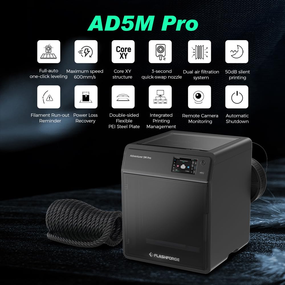 Foto 2 | Impresora 3d Flashforge Adventurer 5m Pro De Alta Velocidad 600 Mm/s - Venta Internacional.