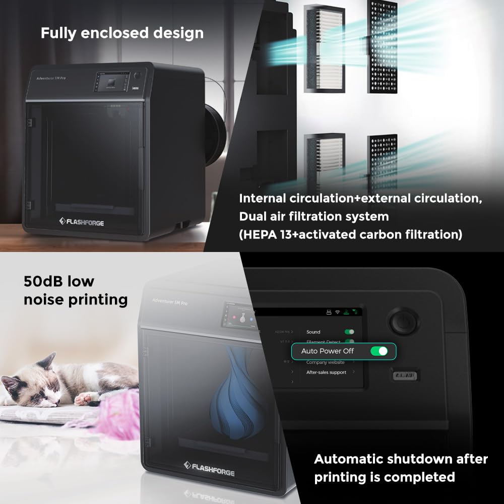 Foto 5 pulgar | Impresora 3d Flashforge Adventurer 5m Pro De Alta Velocidad 600 Mm/s - Venta Internacional.