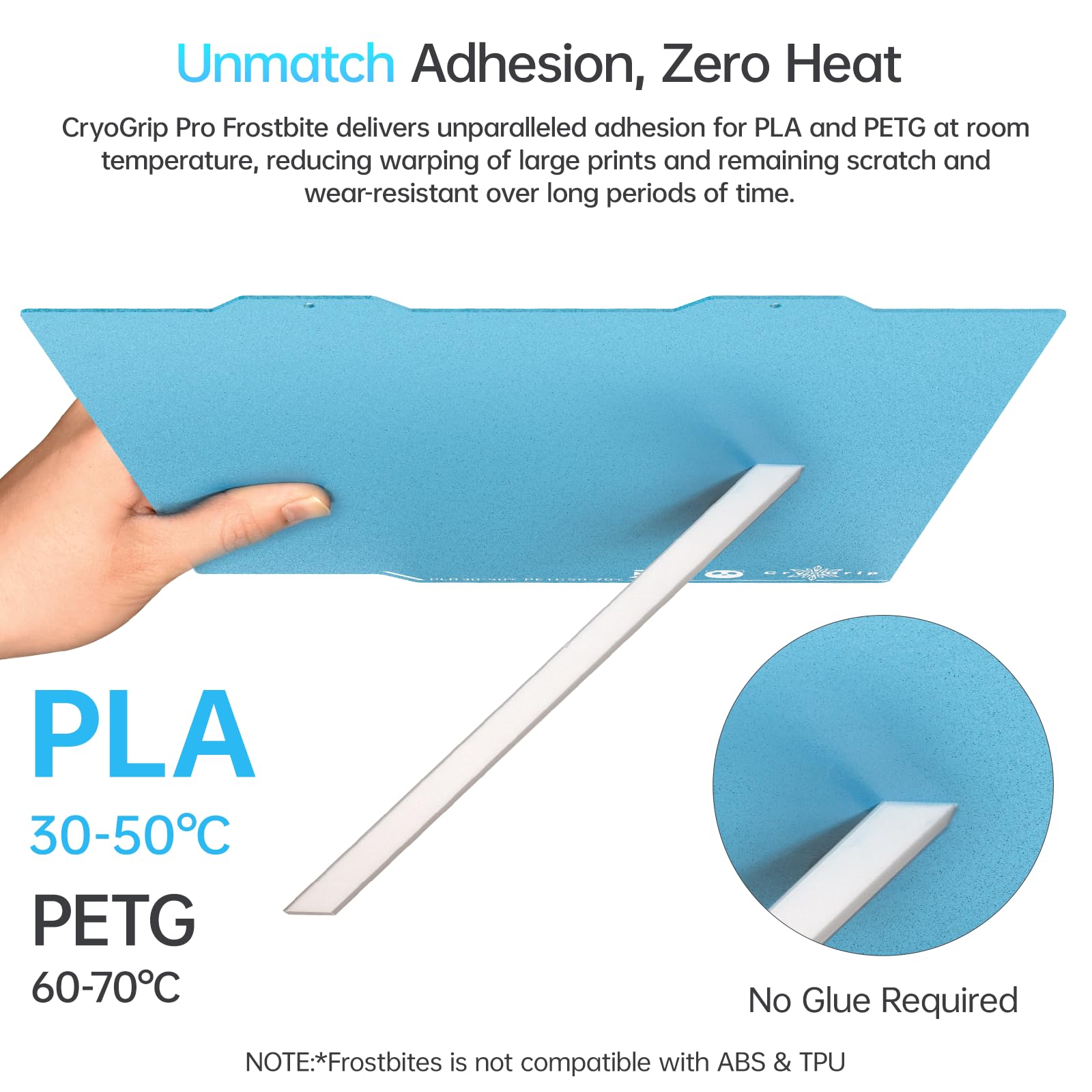 Foto 3 pulgar | Plato De Construcción Biqu Cryogrip Pro Frostbite Panda Para Bambu-lab A1 Mini - Venta Internacional.