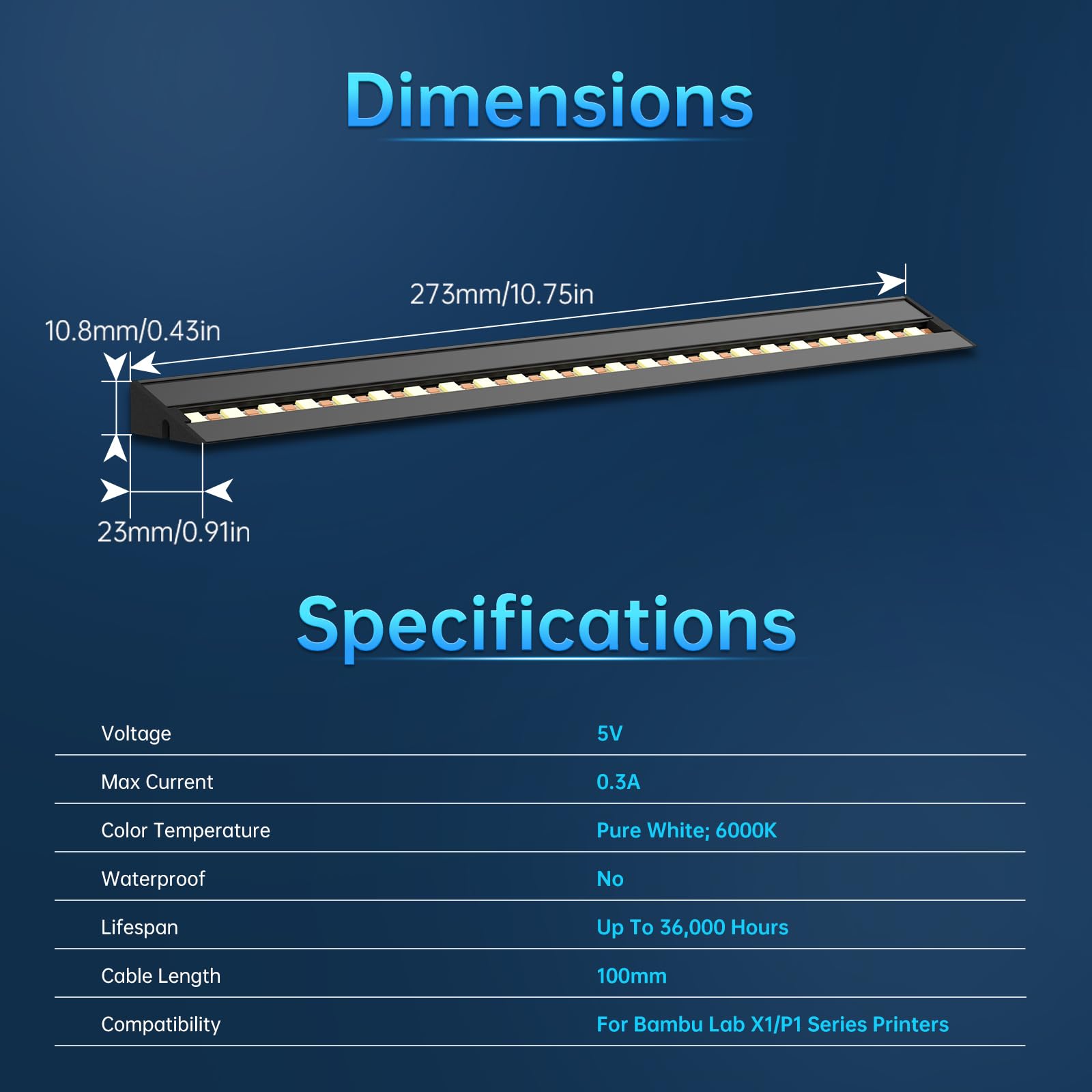 Foto 8 pulgar | Kit De Actualización De Tiras De Luz Led Biqu Panda Lux Para Bambu-lab - Venta Internacional.