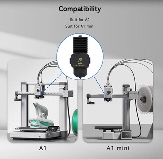 Foto 6 | Hotend Hictop Para Impresoras 3d De La Serie A1 De Bambu Lab Con Boquilla De 0 4 Mm - Venta Internacional.