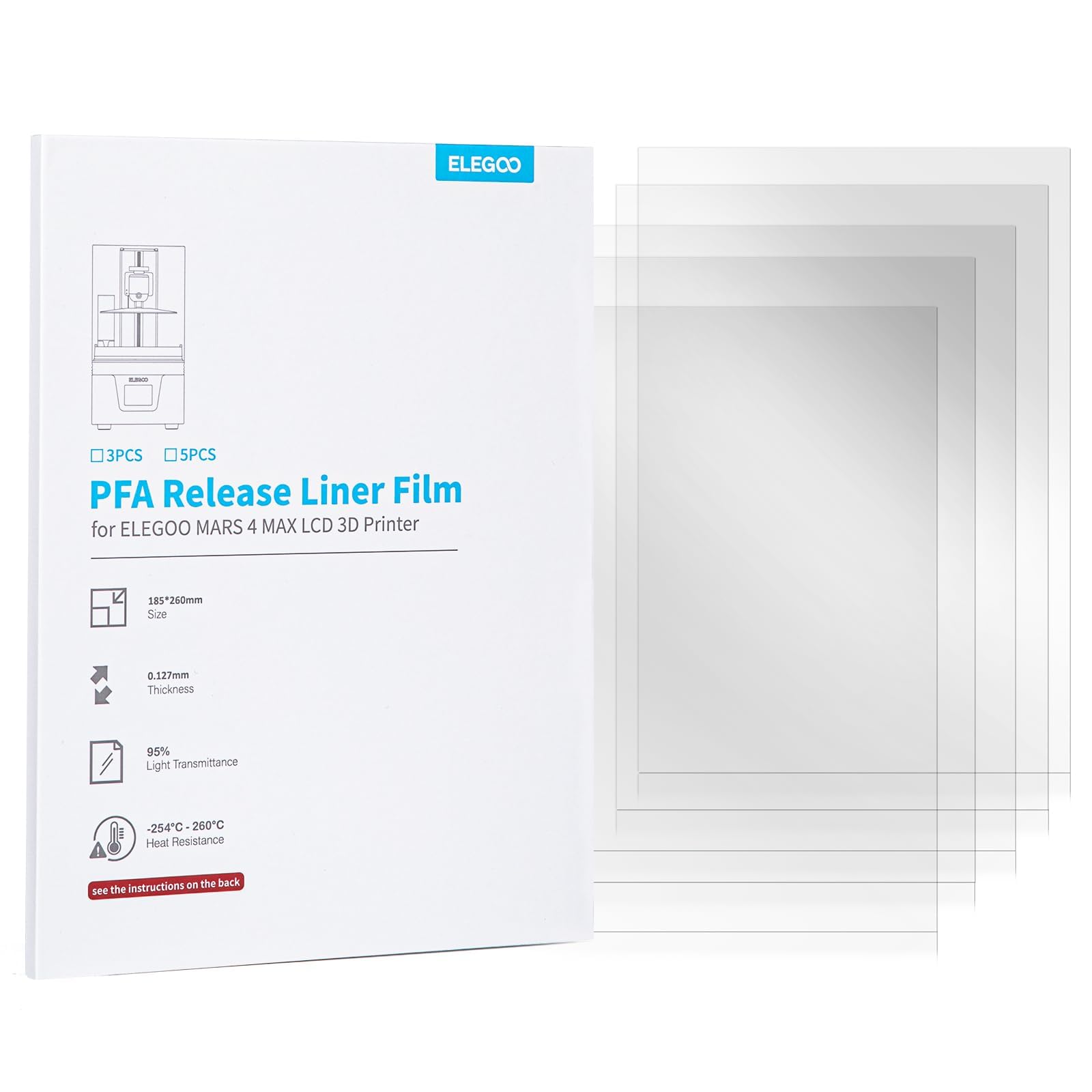 Foto 2 pulgar | Release Liner Film Elegoo Pfa Para La Impresora 3d Lcd Mars 4 Max - Venta Internacional.