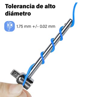 Foto 4 | Filamento Para Impresora 3d Zonar Fil3d-sa Carrete De Seda 1 Kg Color Azul