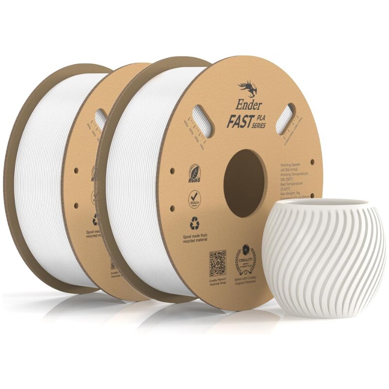 Creality Filamento Ender Fast Pla 1.75mm 1pz 1kg Blanco $599