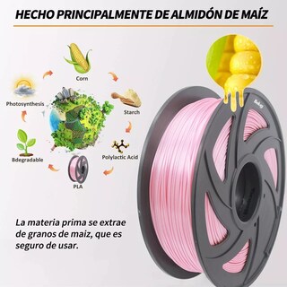 Foto 3 | Filamento Pla de 1,75 mm Precisión Dimensional de +/- 0,02 Rosa Belug