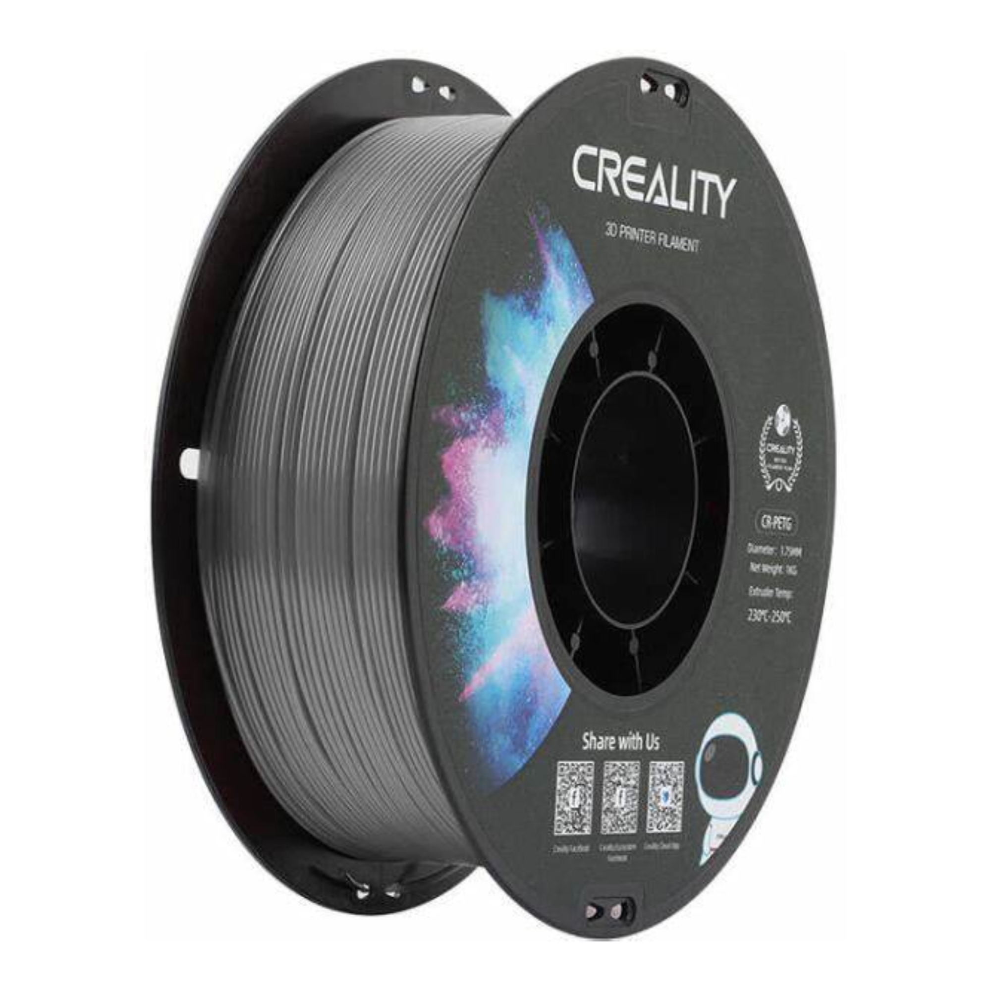 Foto 1 | Filamento Para Impresora 3d De Creality Petg 1kg Gris