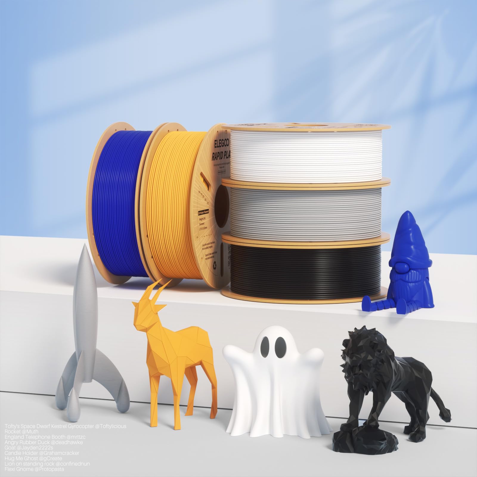 Foto 8 pulgar | Filamento Para Impresora 3d Elegoo Rapid Pla Plus De 1,75 Mm Gris, 1 Kg - Venta Internacional.