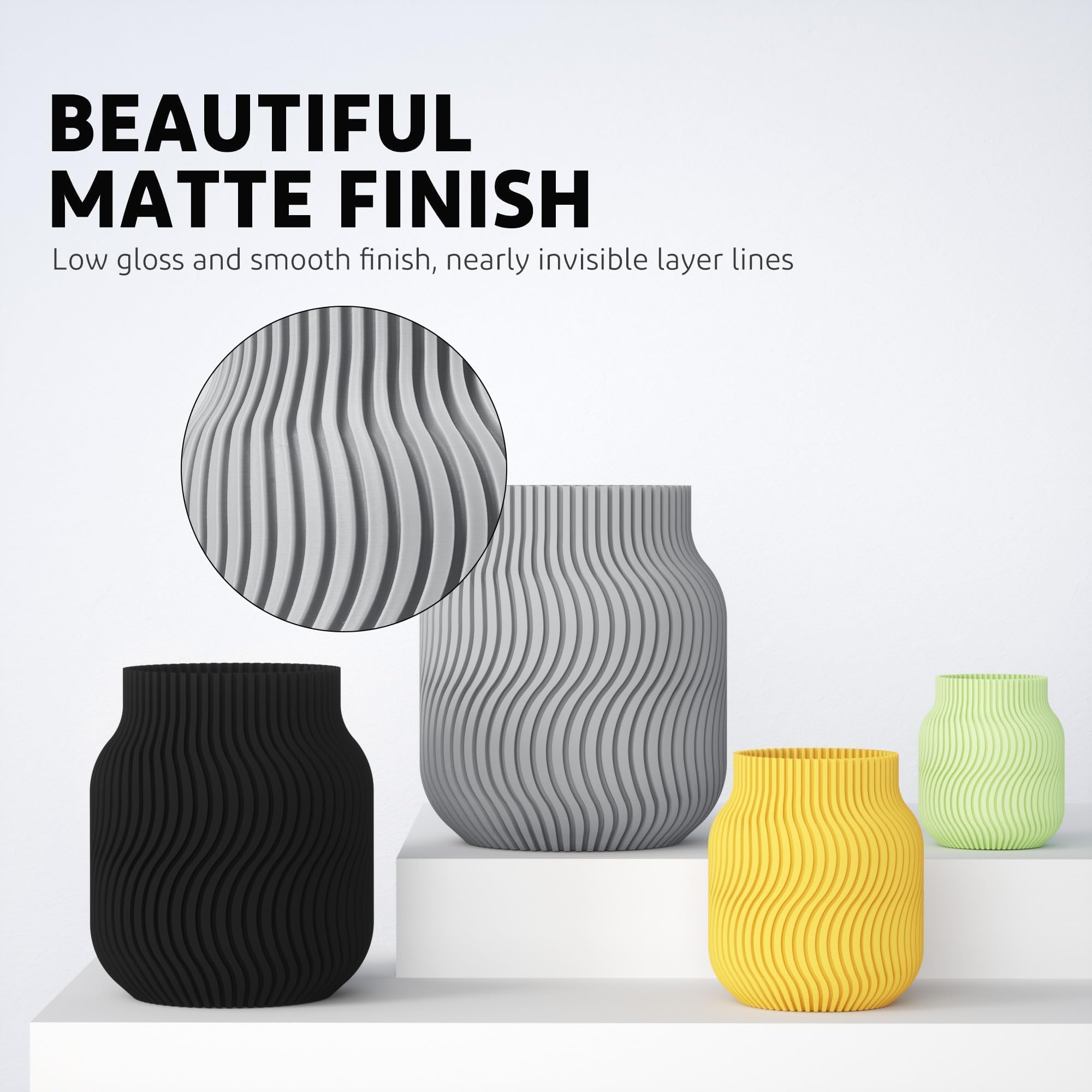 Foto 3 pulgar | Filamento Para Impresora 3d Elegoo Mate Pla Negro Mate, 1 Kg, 1,75 Mm - Venta Internacional.