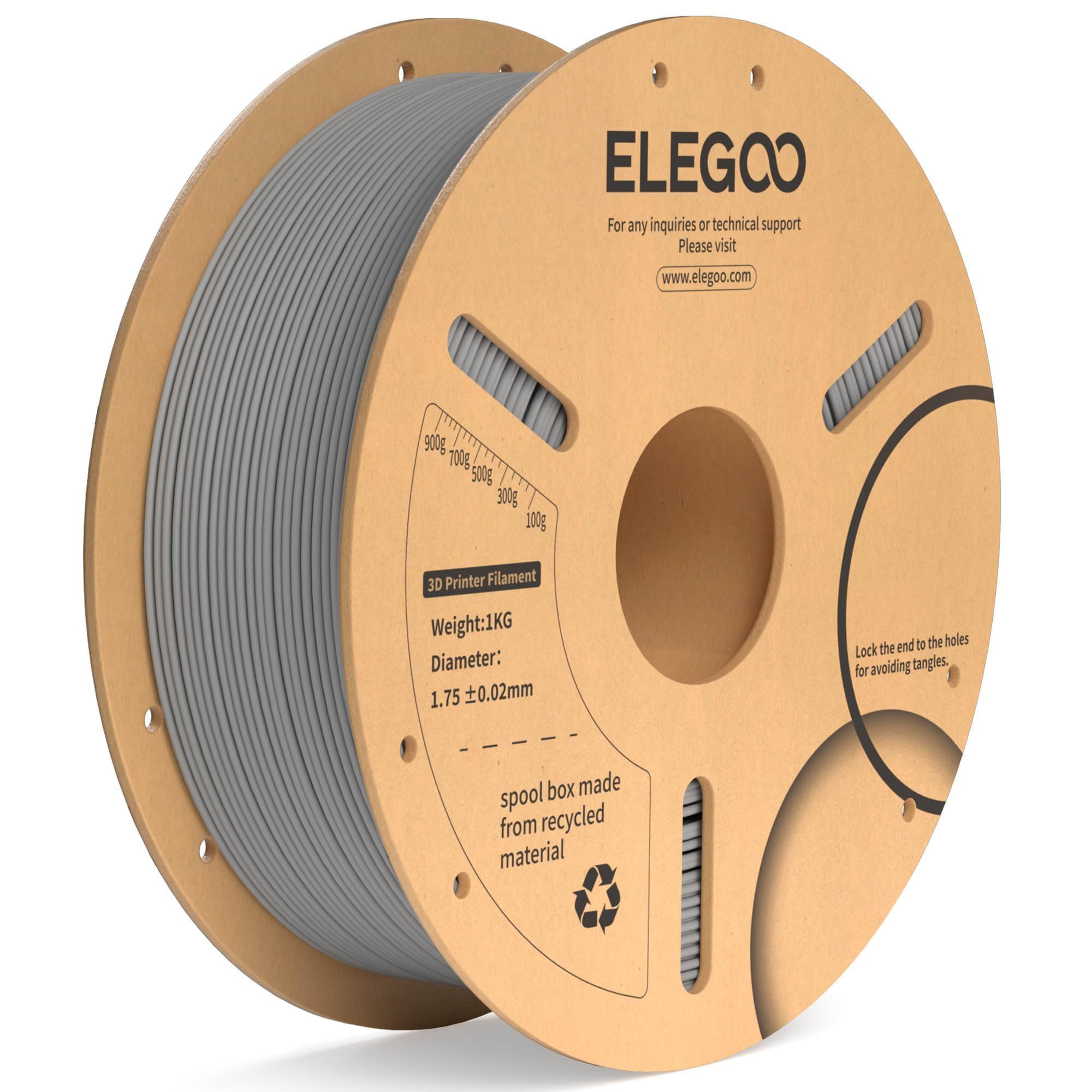 Foto 1 | Filamento Para Impresora 3d Elegoo Pla Plus De 1,75 Mm Gris, 1 Kg - Venta Internacional.
