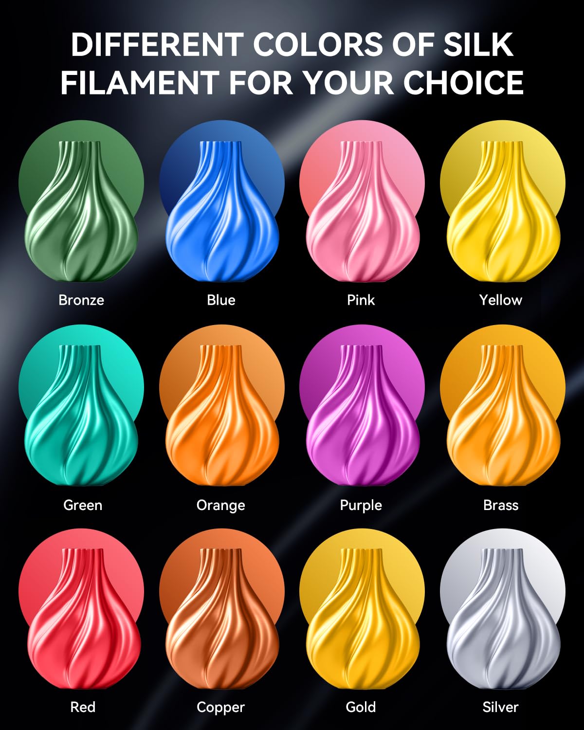 Foto 6 pulgar | Filamento Para Impresora 3d Sunlu Silk Pla, 1,75 Mm, 1 Kg, Color Gris - Venta Internacional.