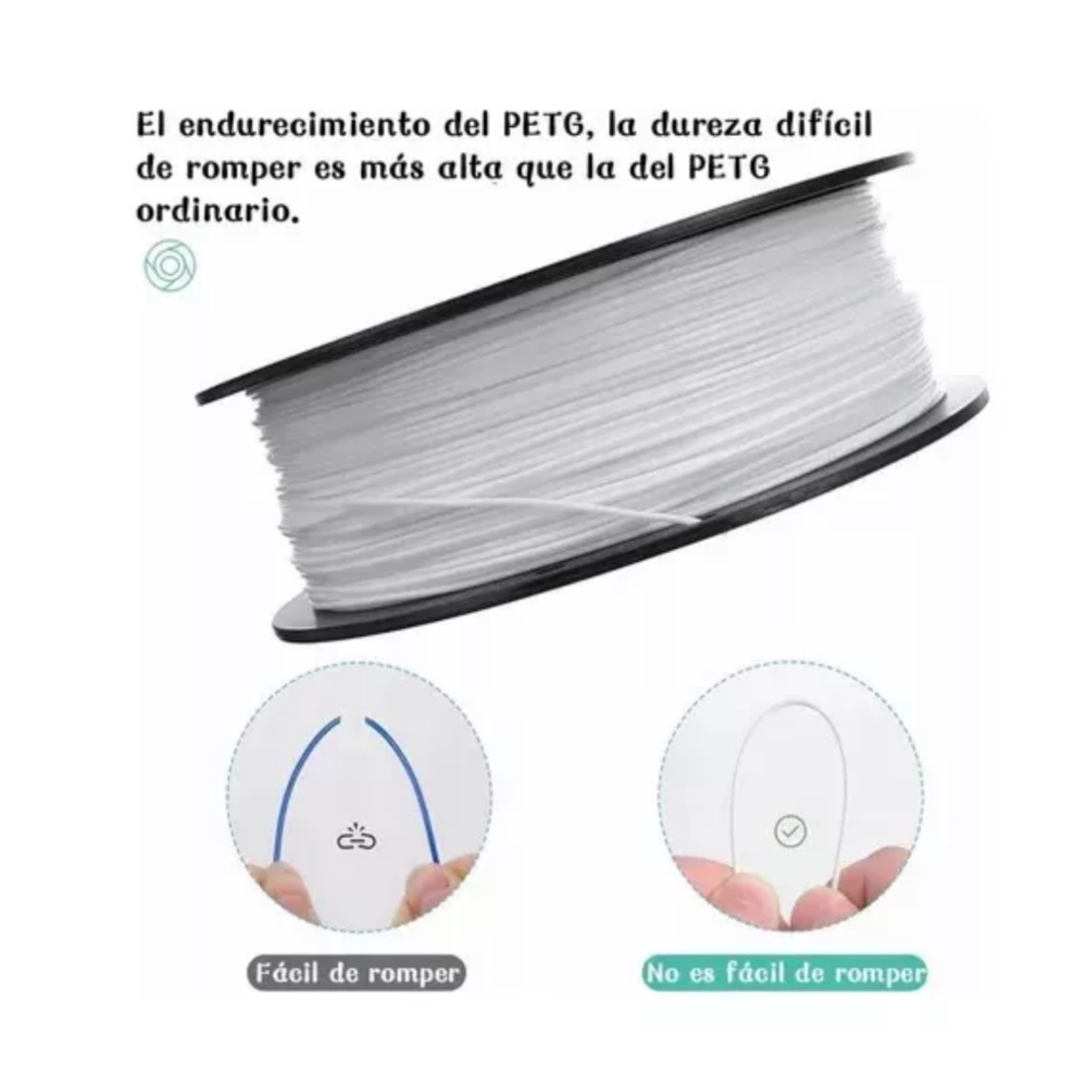 Foto 2 | Language Filamento Pla De 1,75 Mm, Precisión Dimensional De +/- 0,02 White Blanco Belug