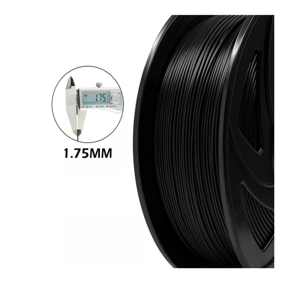 Foto 2 | Filamento De Impresora Material De Impresión 3d 1 Kg 1,75 Mm Negro Belug