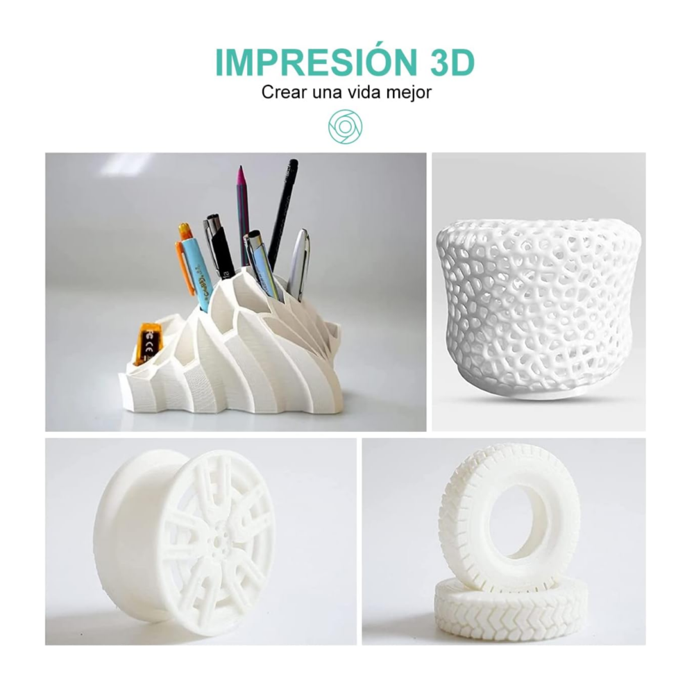 Foto 3 pulgar | Filamento Pla De 1,75 Mm, Precisión Dimensional De +/- 0,02, Belug Color Blanco