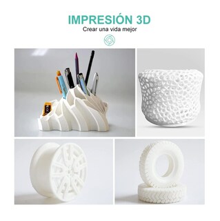 Foto 2 | Filamento Pla De 1,75 Mm, Precisión Dimensional De +/- 0,02, Belug Color Blanco